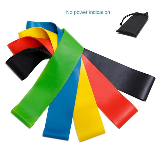 Bandas de resistencia de TPE de cinco piezas para sentadillas, levantamiento de glúteos, entrenamiento de piernas y brazos, modelado corporal y yoga. Bandas elásticas en bucle.
