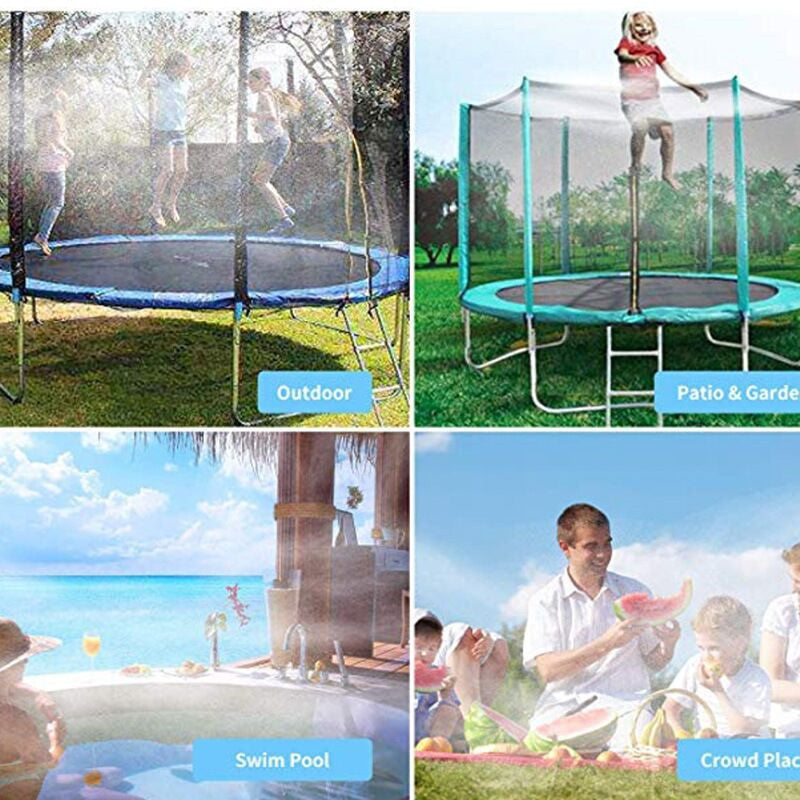 Aspersor para trampolín - Herramienta para hacer del trampolin una actividad mas divertida