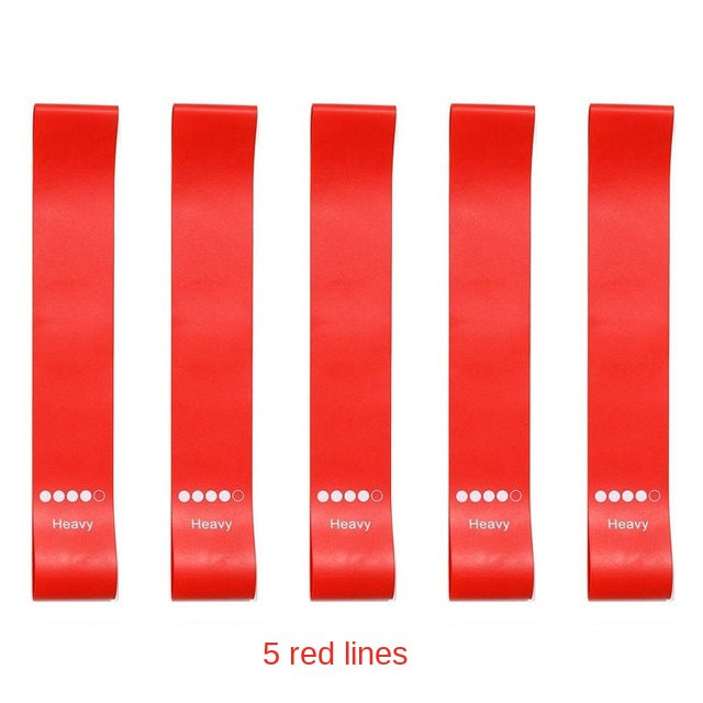Bandas de resistencia de TPE de cinco piezas para sentadillas, levantamiento de glúteos, entrenamiento de piernas y brazos, modelado corporal y yoga. Bandas elásticas en bucle.