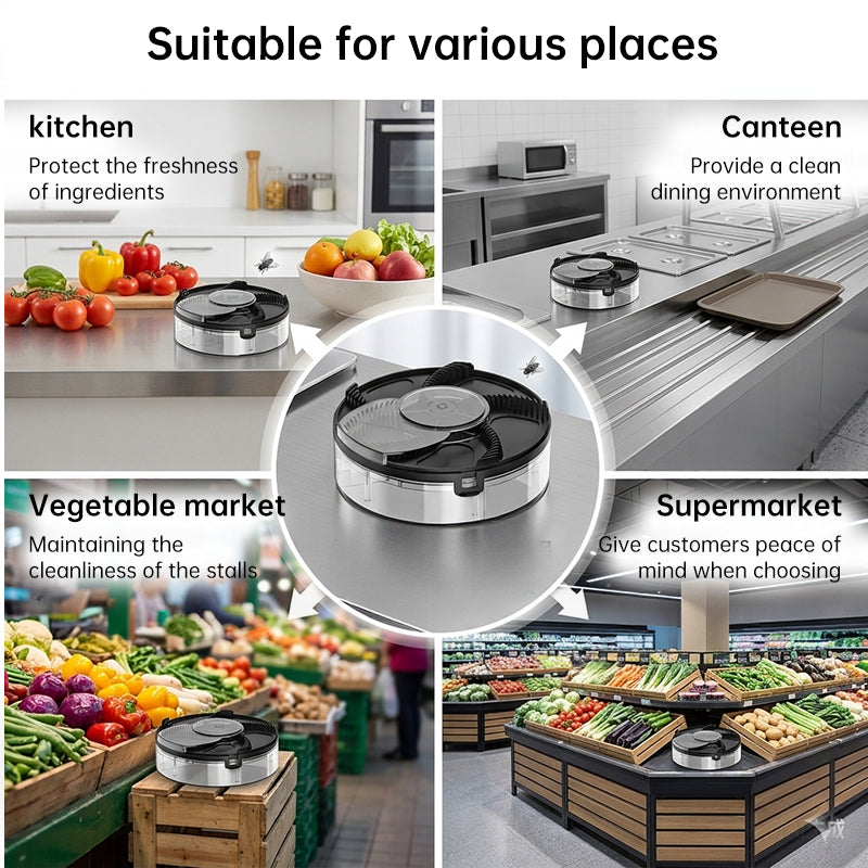 Trampa automática para moscas  para cocina doméstica - Capturador de insectos extraíble