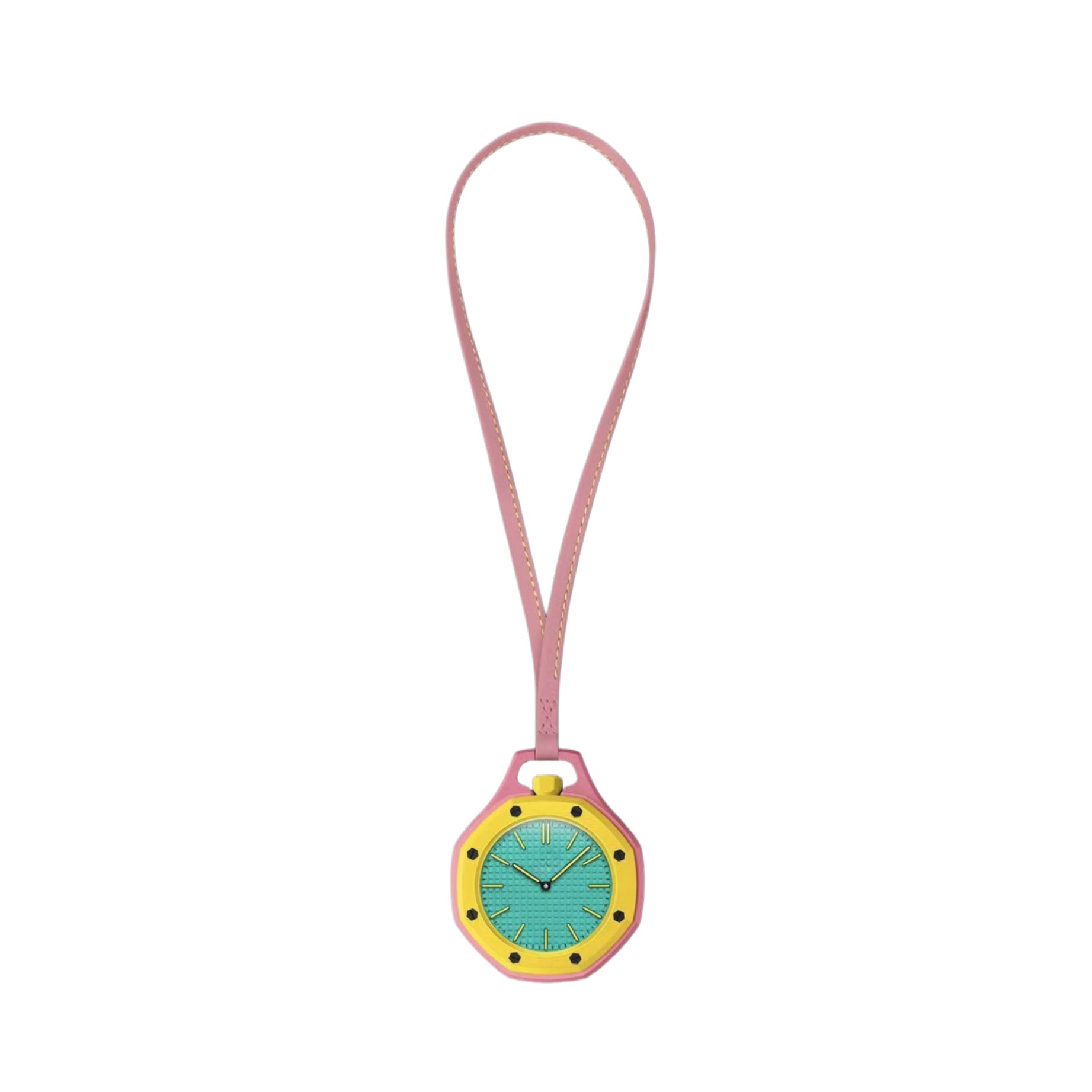 Reloj colgante octogonal de cuarzo de bolsillo diferentes colores