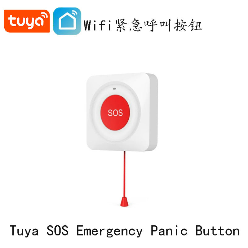 Alarma SOS inteligente WiFi, llamada con un solo botón, aplicación, botón de emergencia remoto para tu hogar.