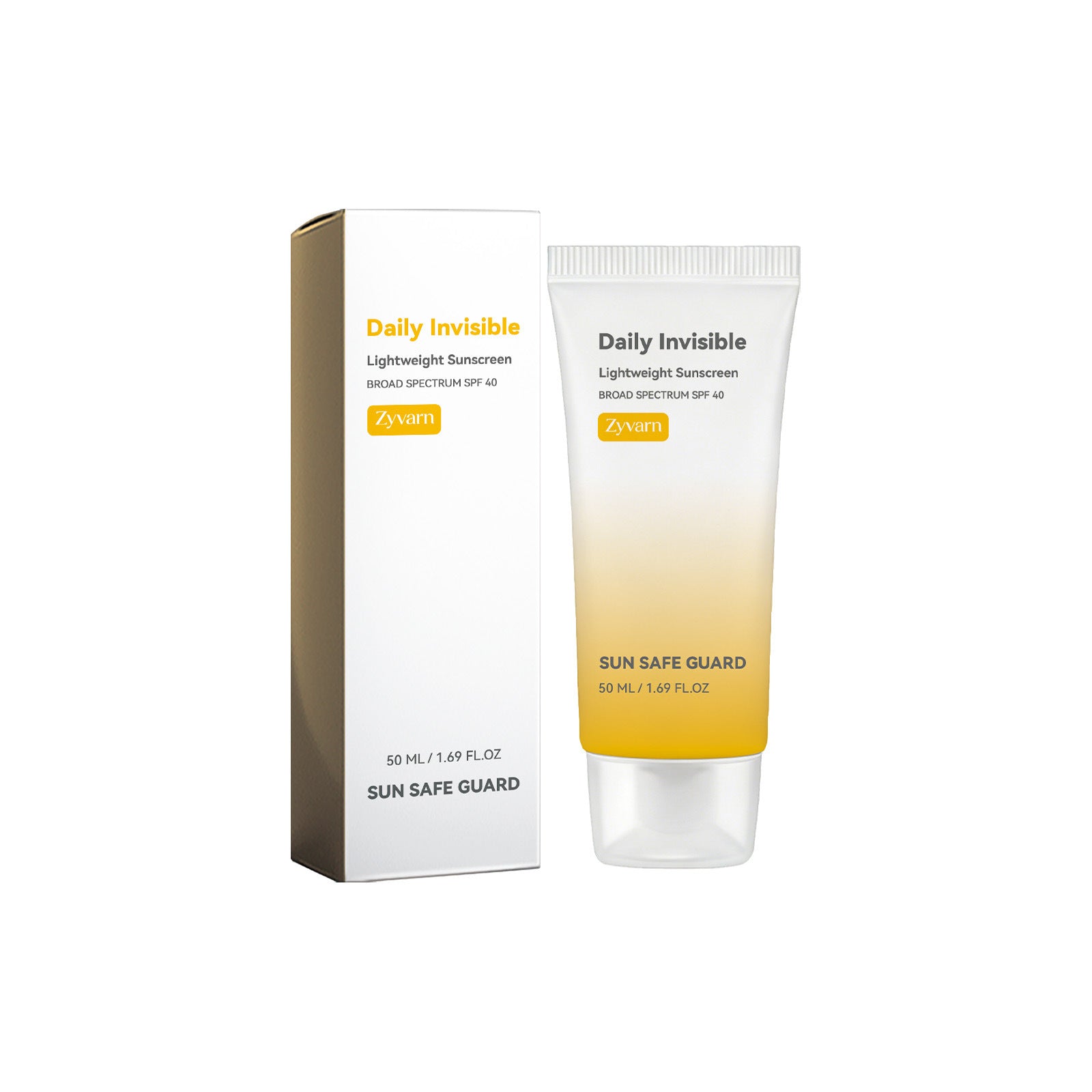Protector solar e hidratante para la piel SPF40 50 ml de uso diario.