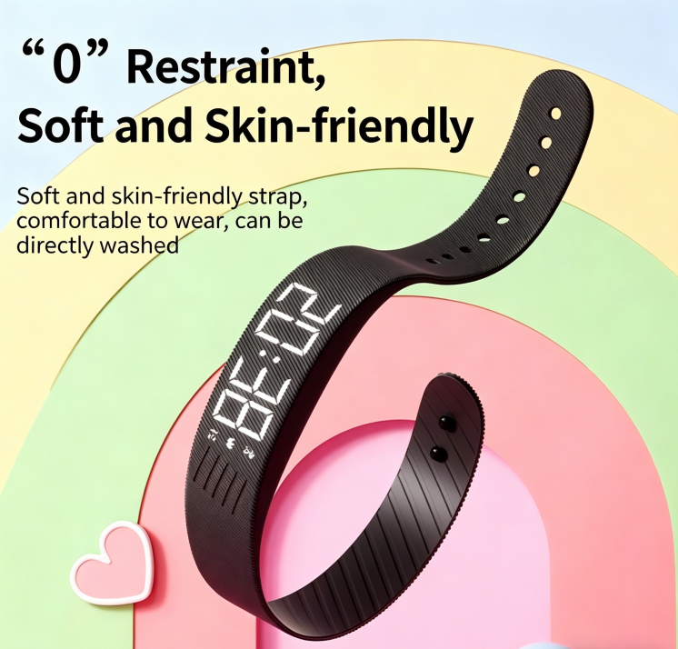 Reloj inteligente para estudiantes con contador de pasos, alarma por vibración, reloj digital multifunción, pulsera deportiva, resistente al agua, para mujer.
