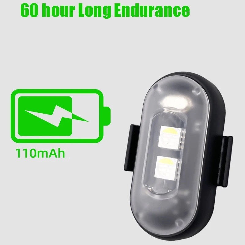 Luz de aviso de control remoto inalámbrico, luz de advertencia intermitente de colores universal para coche y motocicleta, luz de piloto de dron, recargable