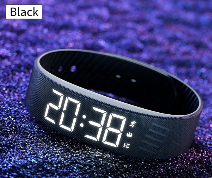 Reloj inteligente para estudiantes con contador de pasos, alarma por vibración, reloj digital multifunción, pulsera deportiva, resistente al agua, para mujer.