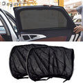 2 piezas Accesorios  para automóviles Parasol para automóviles Cortina de protección UV para ventanas laterales de malla para ventanas Películas de protección